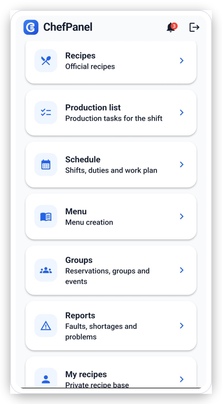 ChefPanel Dashboard